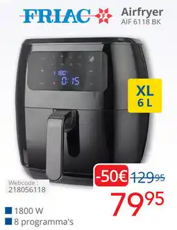 Eldi FRIAC Airfryer AIF 6118 BK aanbieding
