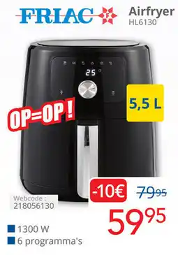 Eldi FRIAC Airfryer HL6130 aanbieding