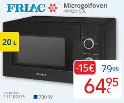 Eldi FRIAC Microgolfoven MIW2015BL aanbieding
