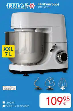 Eldi FRIAC Keukenrobot KM7150 WH aanbieding