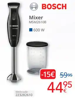 Eldi BOSCH Mixer MSM2610B aanbieding