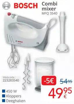 Eldi BOSCH Combi mixer MFQ 3540 aanbieding