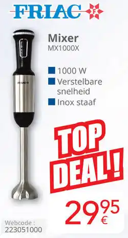 Eldi FRIAC Mixer MX1000X aanbieding