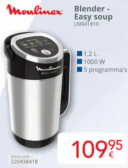 Eldi Moulinex Blender Easy soup LM841810 aanbieding