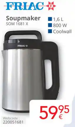 Eldi FRIAC Soupmaker SOM 1681 X aanbieding