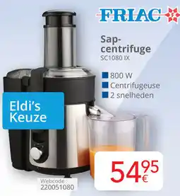 Eldi FRIAC Sapcentrifuge SC1080 IX aanbieding