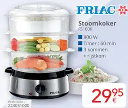 Eldi FRIAC Stoomkoker FS1000 aanbieding