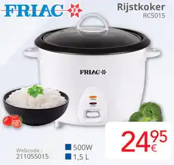 Eldi FRIAC Rijstkoker RC5015 aanbieding