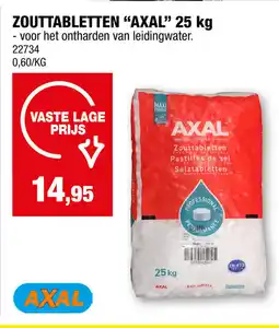 Hubo Zouttabletten Axal aanbieding