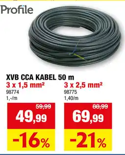 Hubo Profile XVB CCA Kabel aanbieding