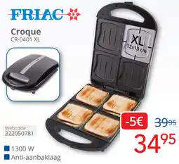 Eldi FRIAC Croque CR-0401 XL aanbieding