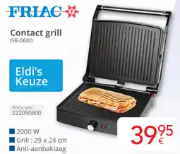 Eldi FRIAC Contact grill aanbieding