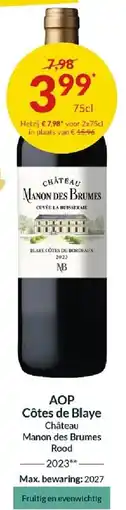 Intermarché AOP Côtes de Blaye aanbieding