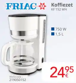 Eldi FRIAC Koffiezet KF 152 WH aanbieding