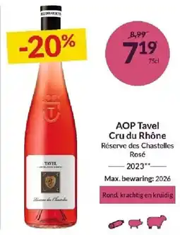Intermarché AOP Tavel Cru du Rhône aanbieding