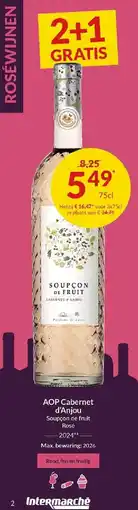 Intermarché AOP Cabernet d'Anjou aanbieding