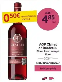 Intermarché AOP Clairet de Bordeaux aanbieding
