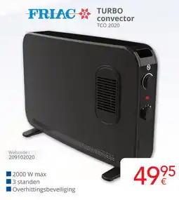 Eldi FRIAC TURBO convector TCO 2020 aanbieding