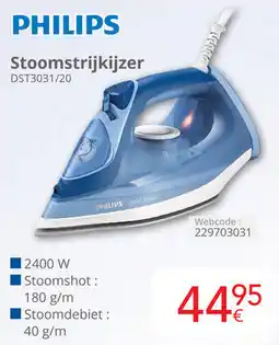 Eldi PHILIPS Stoomstrijkijzer DST3031/20 aanbieding