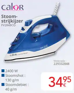 Eldi Calor Stoomstrijkijzer FV2848CO aanbieding