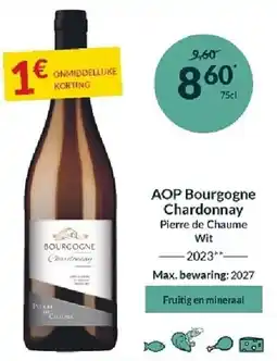 Intermarché AOP Bourgogne Chardonnay aanbieding