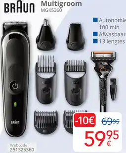 Eldi BRAUN Multigroom MGK5360 aanbieding
