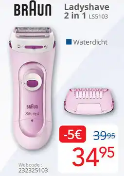 Eldi BRAUN Ladyshave 2 in 1 aanbieding