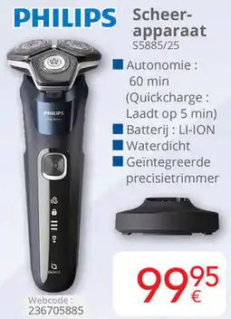 Eldi PHILIPS Scheerapparaat S5885/25 aanbieding
