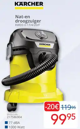 Eldi KARCHER Nat-en droogzuiger aanbieding