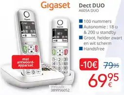 Eldi Gigaset Dect DUO A605A DUO aanbieding