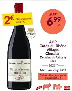 Intermarché AOP Côtes-du-Rhône Villages Chusclan aanbieding