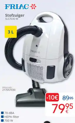 Eldi FRIAC Stofzuiger SLS7030 W aanbieding