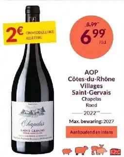 Intermarché AOP Côtes-du-Rhône Villages Saint-Gervais aanbieding