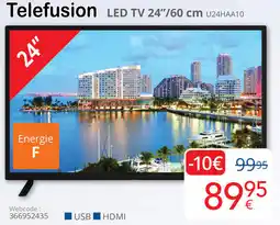 Eldi Telefusion LED TV U24HAA10 aanbieding