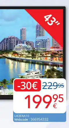 Eldi Telefusion LED TV U43FAA10 aanbieding