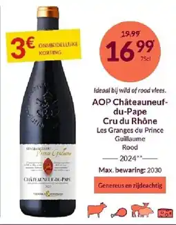 Intermarché AOP Châteauneuf du Pape Cru du Rhône aanbieding