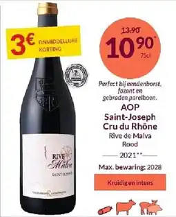 Intermarché AOP Saint-Joseph Cru du Rhône aanbieding