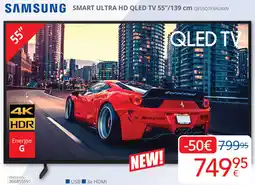 Eldi SAMSUNG SMART ULTRA HD QLED TV QE55Q7F3AUXXN aanbieding