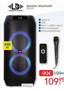 Eldi Speaker bluetooth aanbieding