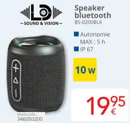 Eldi Speaker bluetooth BS-0200BLK aanbieding