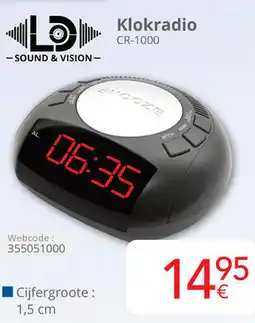 Eldi Klokradio CR-1000 aanbieding