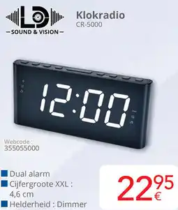 Eldi Klokradio CR-5000 aanbieding
