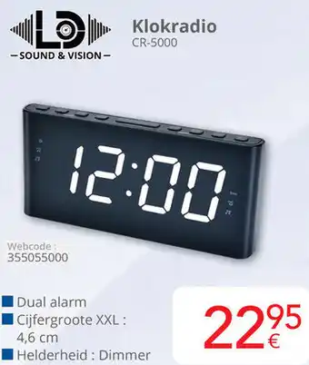 Eldi Klokradio CR-5000 aanbieding