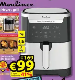 ElectroStock Moulinex airfryer / grill aanbieding