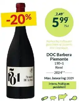 Intermarché DOC Barbera Piemonte aanbieding