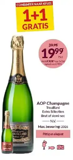 Intermarché AOP Champagne Trouillard aanbieding