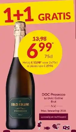 Intermarché DOC Prosecco Le Dolci Colline Brut aanbieding