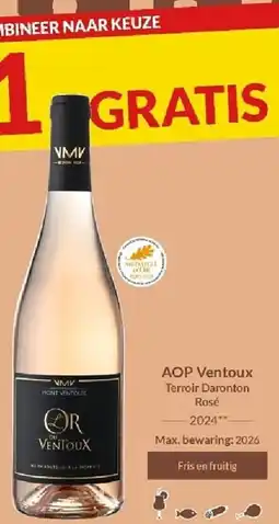Intermarché AOP Ventoux Terroir Daronton Rosé aanbieding