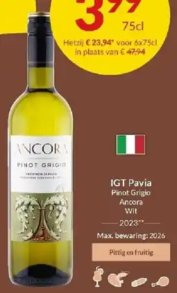 Intermarché IGT Pavia Pinot Grigio Ancora Wit aanbieding