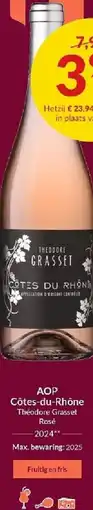Intermarché AOP Côtes-du-Rhône Théodore Grasset Rosé aanbieding